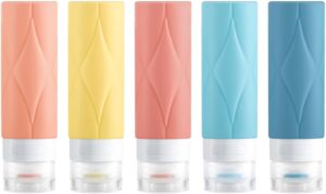 5 Pack Travel Bottles, Leak Proof TSA Approved Travel Size Containers (60ML 5PACK)